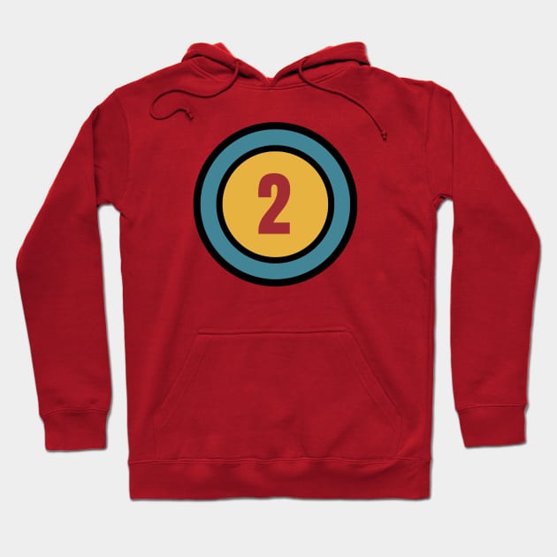 The Number Two - 2 - Second Hoodie by Siren Seventy One